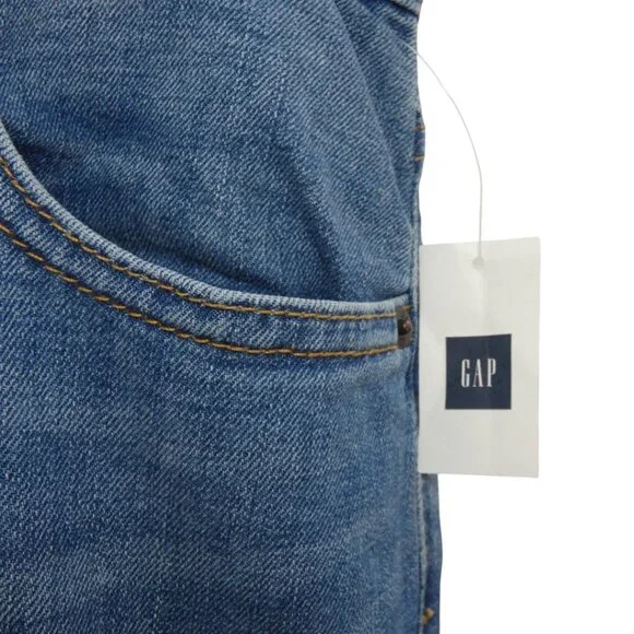 NWT GAP 1969 Wide Leg 5 Pocket Light Kylie High Rise Denim Blue Jeans Size 12 - Picture 4 of 8